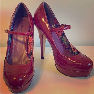 Red Mary-Jane heels- Madden Girl by Steve Madden.
